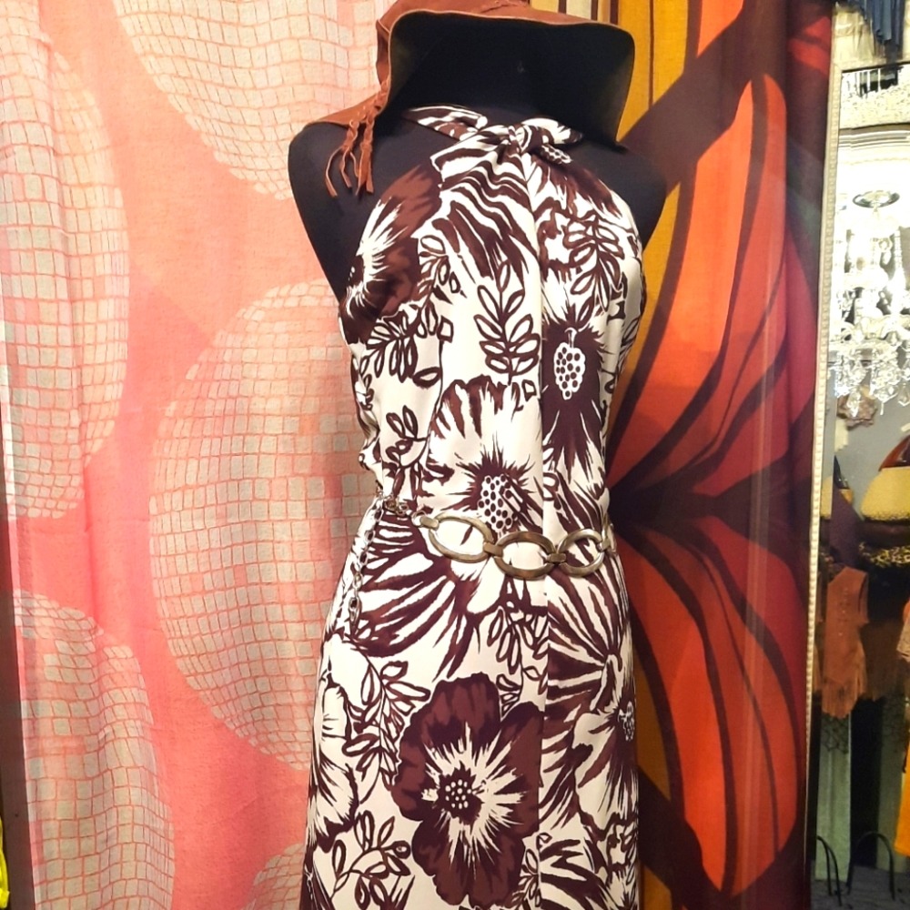 Twist Top Halter HAWIAAN DRESS SIZE 10